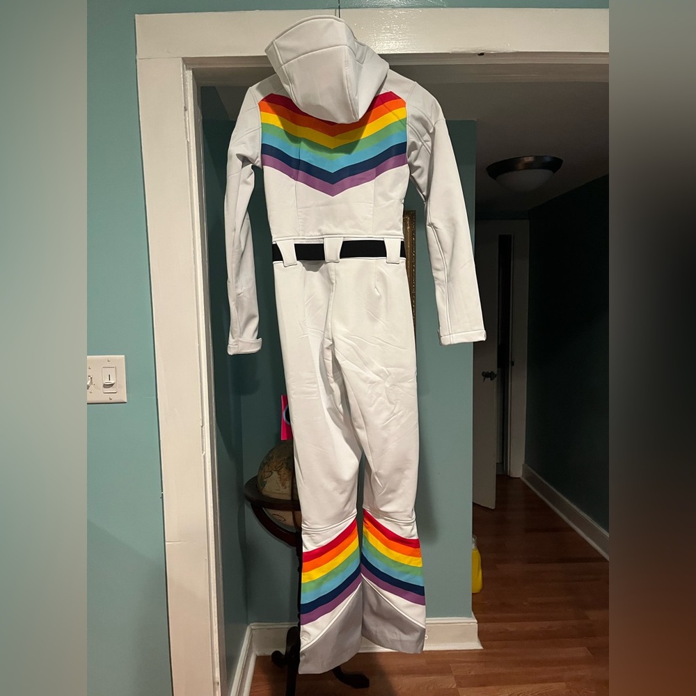 OOSC Women's Rainbow Road Ski Suit Size Small - Picture 2 of 4